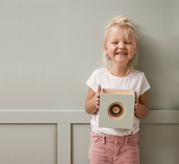 Kids Concept, drewniane kostki do układania