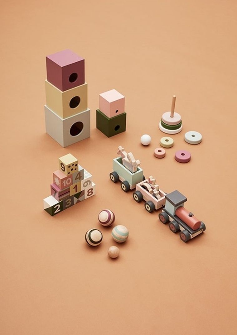 Kids Concept, Edvin, klocki drewniane, 10 szt.