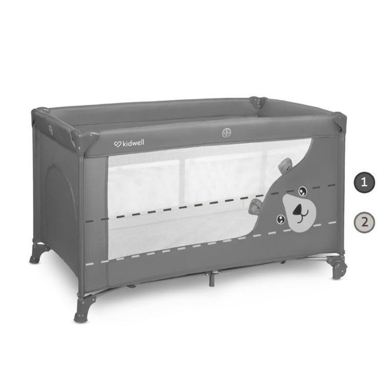 Kidwell, Blissy Duo, łóżeczko turystyczne, Gray