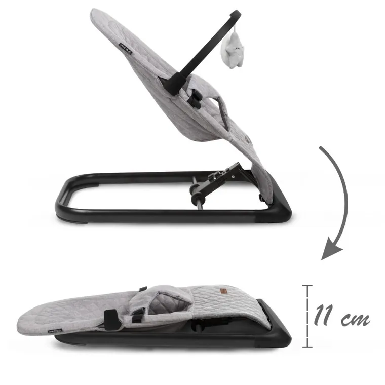 Kidwell, Laro, leżaczek bujaczek, Full Grey/Black