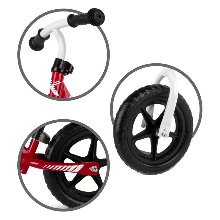 Kidwell, Rebel, rowerek biegowy, czerwony