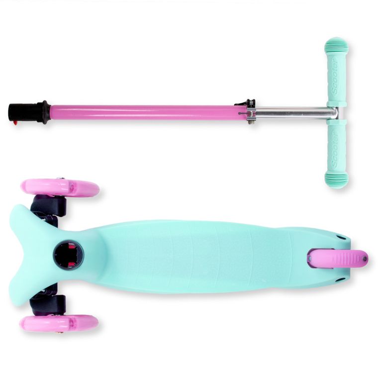 Kidwell, Uno, hulajnoga 3-kołowa LED, balansowa, mint