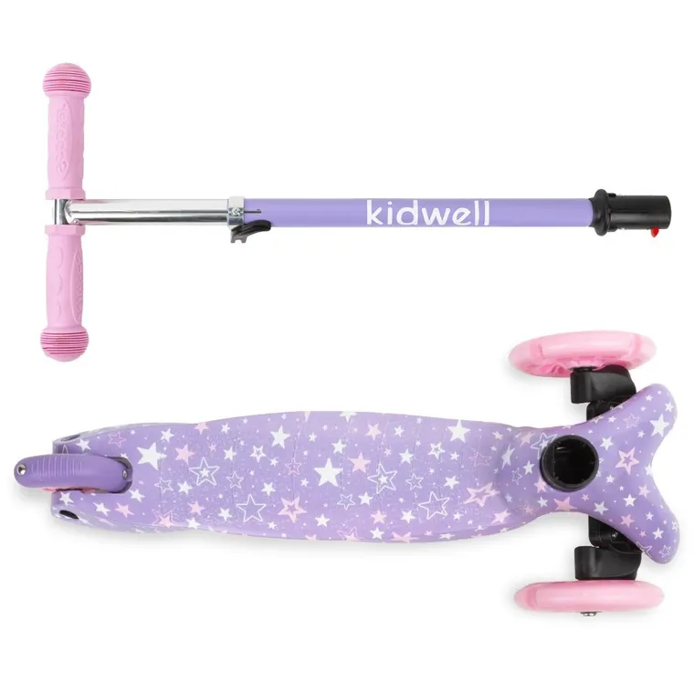 Kidwell, Uno, hulajnoga 3-kołowa LED, balansowa, stars