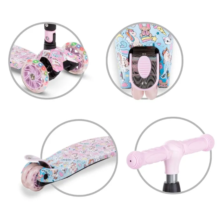 Kidwell, Vento, hulajnoga 3-kołowa, balansowa, różowa