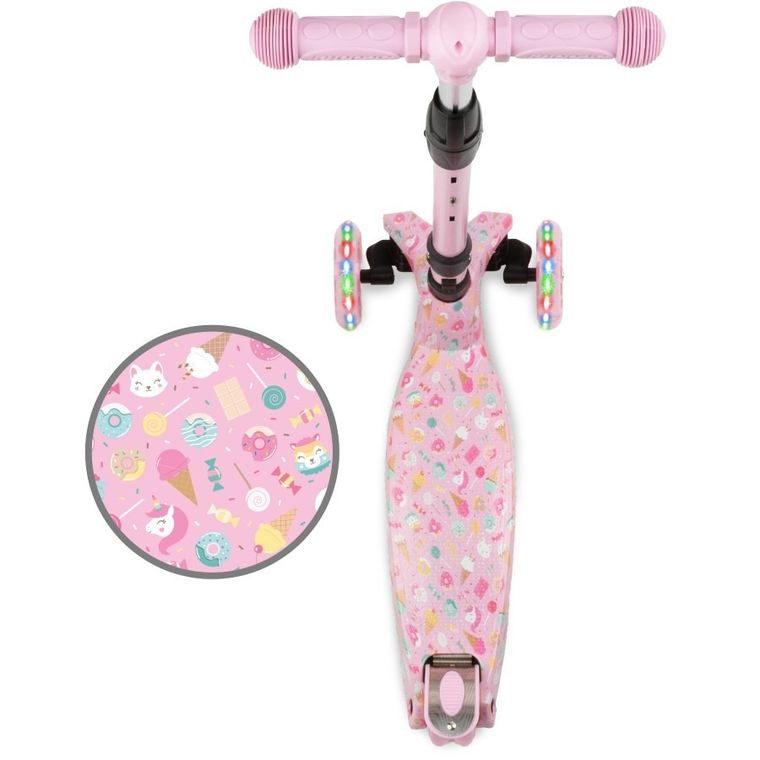 Kidwell, Vento, hulajnoga 3-kołowa, balansowa, słodycze