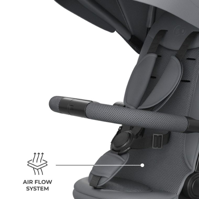 Kinderkraft, Aston 2 Plus, rowerek trójkołowy 6w1, szary