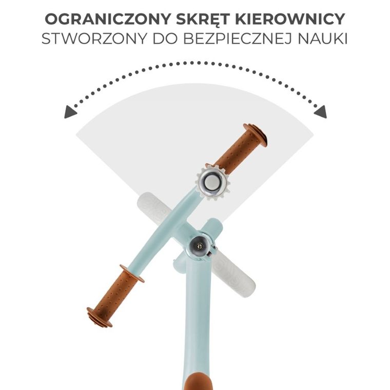 Kinderkraft, Fly Plus, rowerek biegowy, baby blue