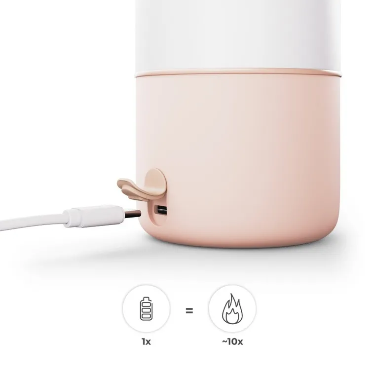 Kinderkraft, Gaja, mobilny podgrzewacz do mleka i termos, beżowy, 500 ml