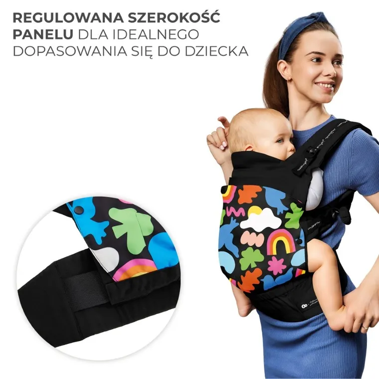 Kinderkraft, Huggy, Happy Shapes, nosidełko