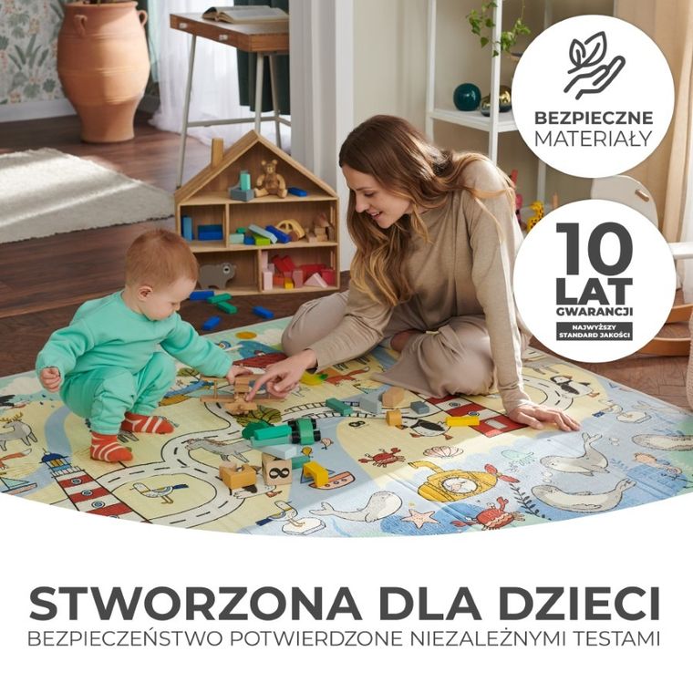 Kinderkraft, Matty 2, dwustronna mata piankowa