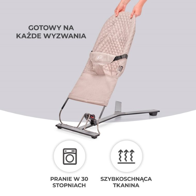 Kinderkraft, Mimi, leżaczek bujaczek, Beige