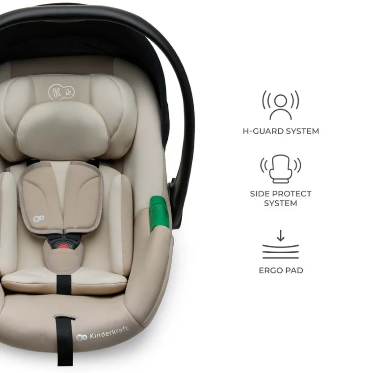 Kinderkraft, Mink Pro 2, i-Size, fotelik samochodowy, Beige, 40-87 cm