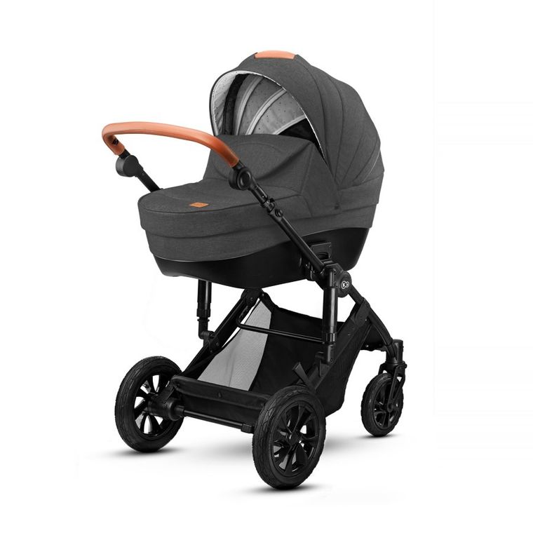 Kinderkraft, Prime, wózek wielofunkcyjny 3w1, czarny