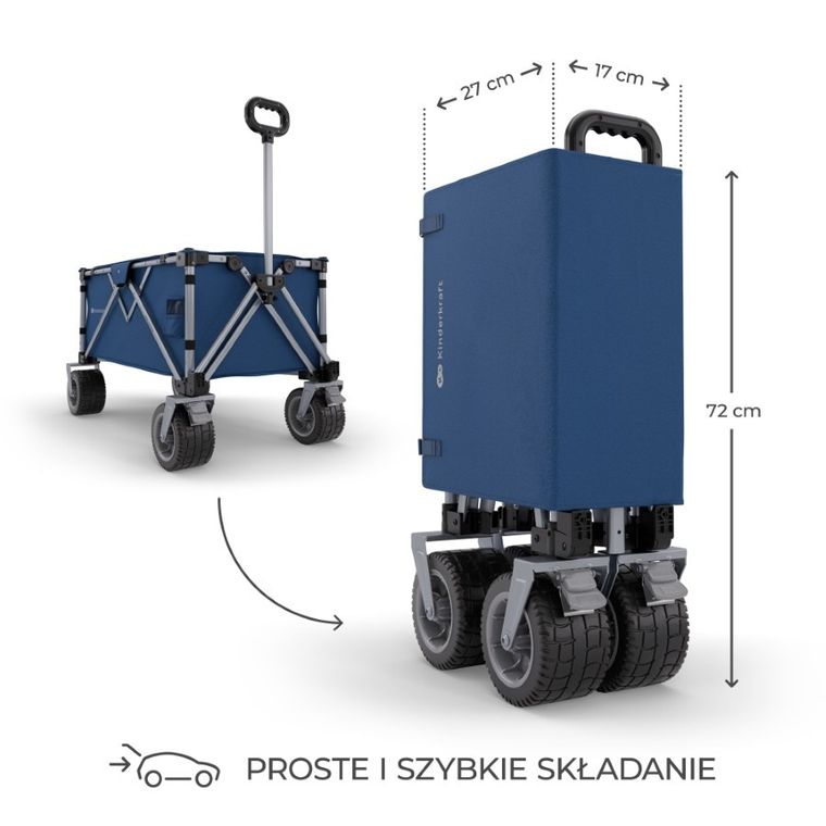 Kinderkraft, Rollster, wózek turystyczny, night blue