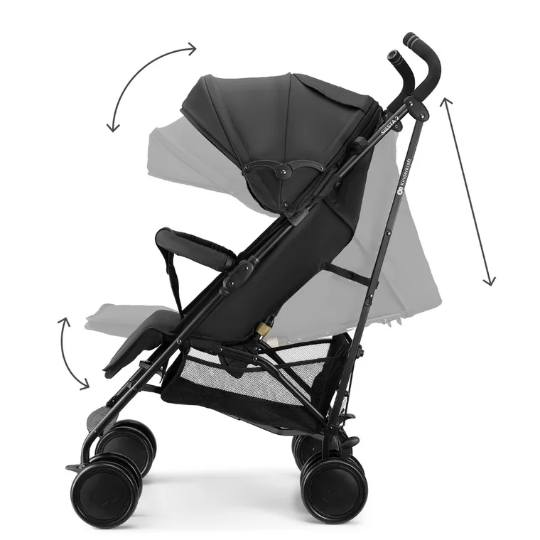 Kinderkraft, Siesta 2, wózek spacerowy, midnight black