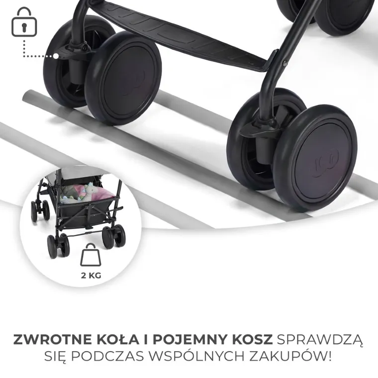 Kinderkraft, Siesta, wózek spacerowy, Grey