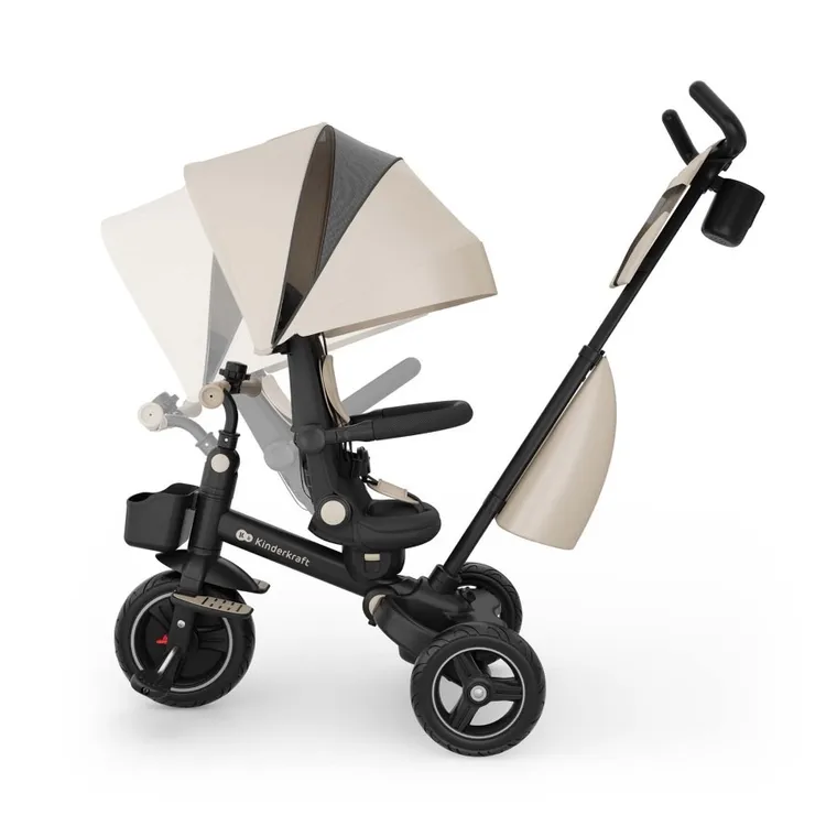Kinderkraft, Spinstep 2 Plus, rowerek trójkołowy 6w1, Beige