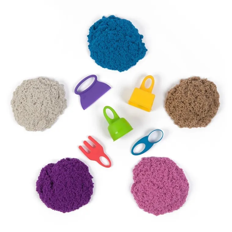 Kinetic Sand, piasek kinetyczny w walizce, 5 kolorów