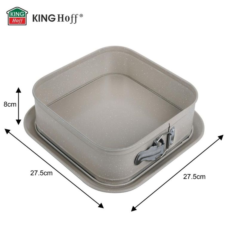 Kinghoff, blacha, forma rozpinana do ciasta, kwadratowa, 27,5-27,5 cm, kh-1977