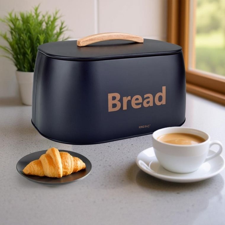 Kinghoff, chlebak, pojemnik na pieczywo, stalowy, kh-1946