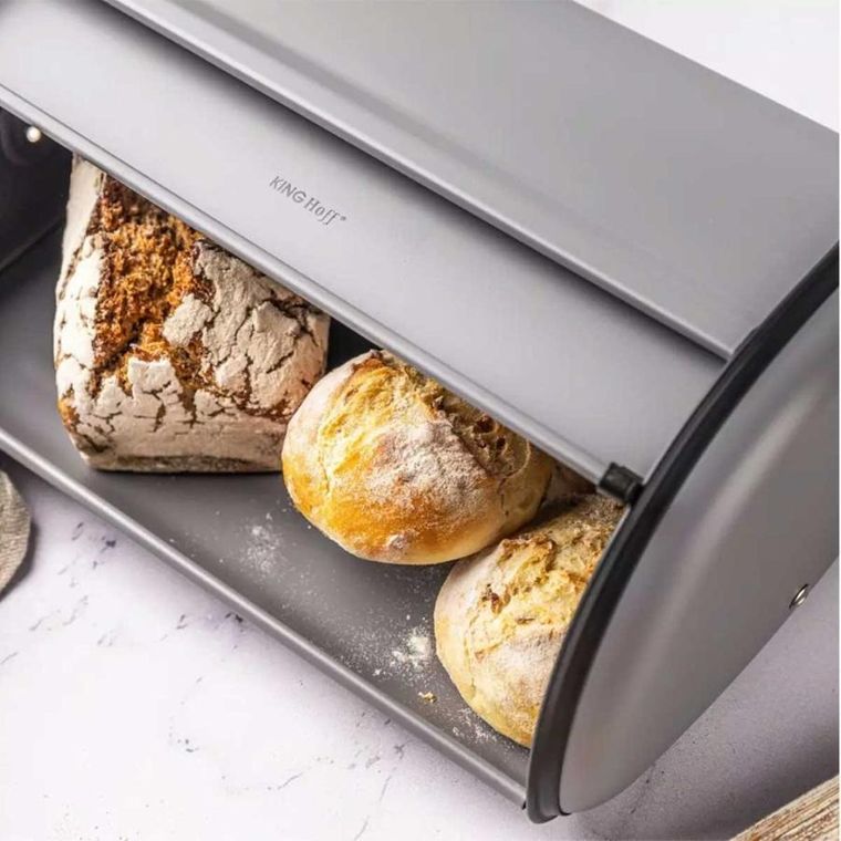 Kinghoff, chlebak stalowy, szary