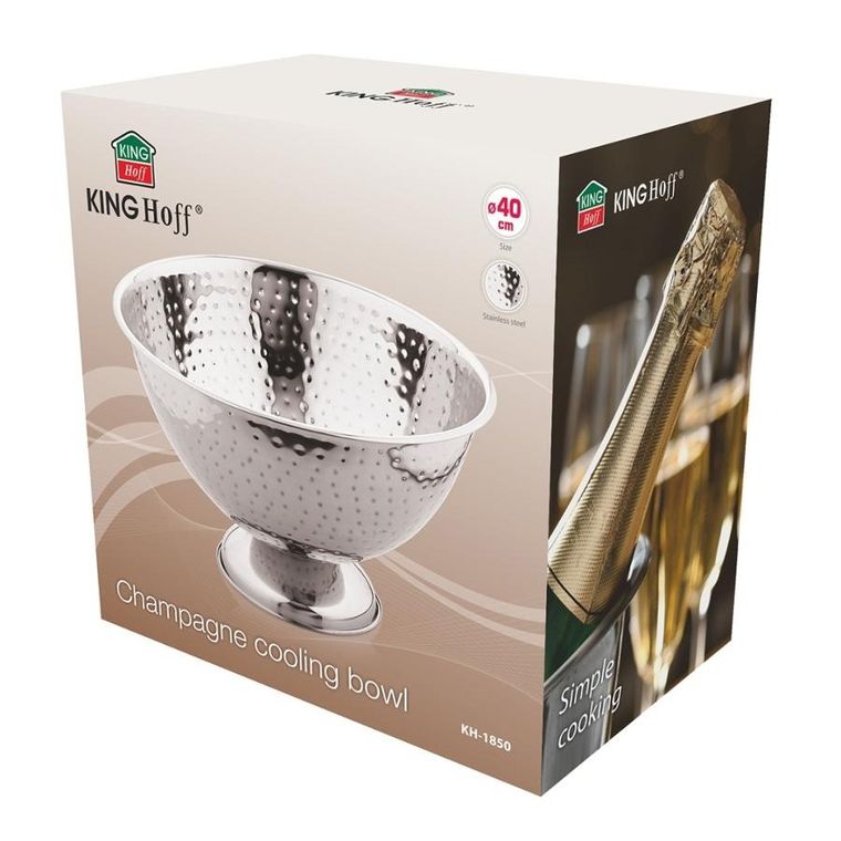 Kinghoff, Cooler, stalowa misa do chłodzenia alkoholi, KH-1850
