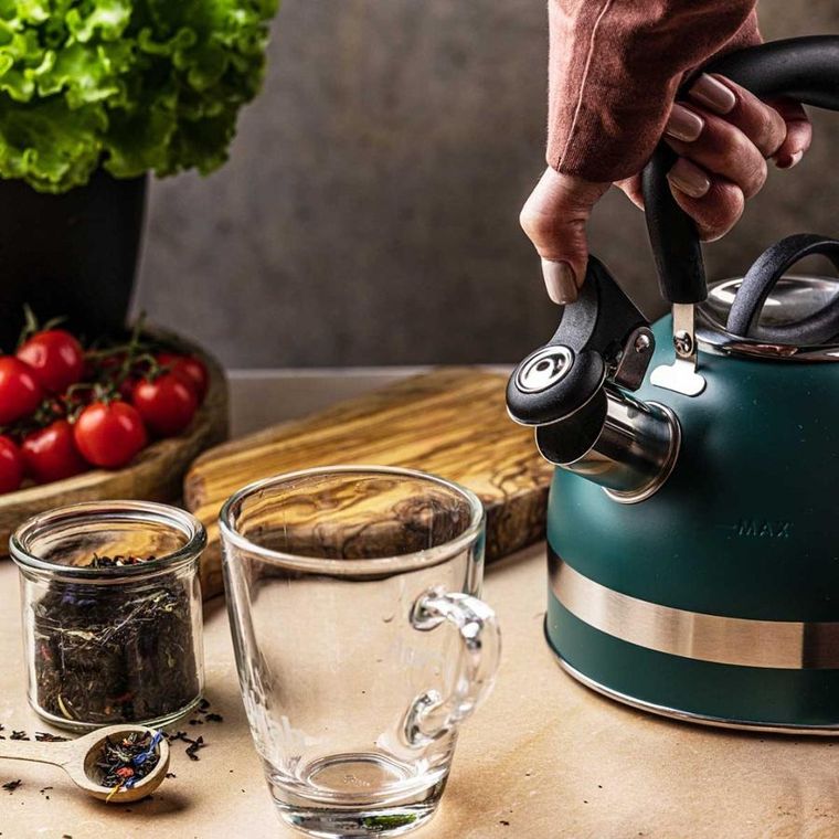 Kinghoff, czajnik, 1.8l z gwizdkiem, zielony