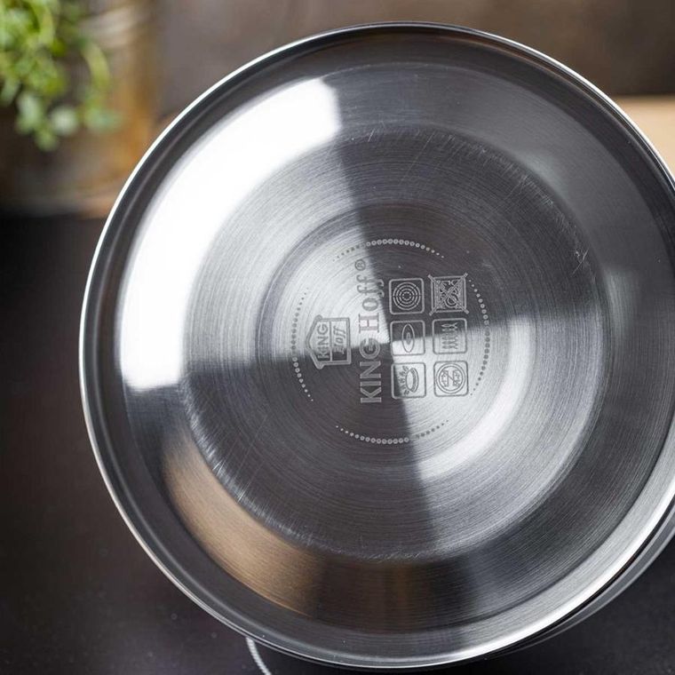 Kinghoff, czajnik z gwizdkiem, biały, 1,8l