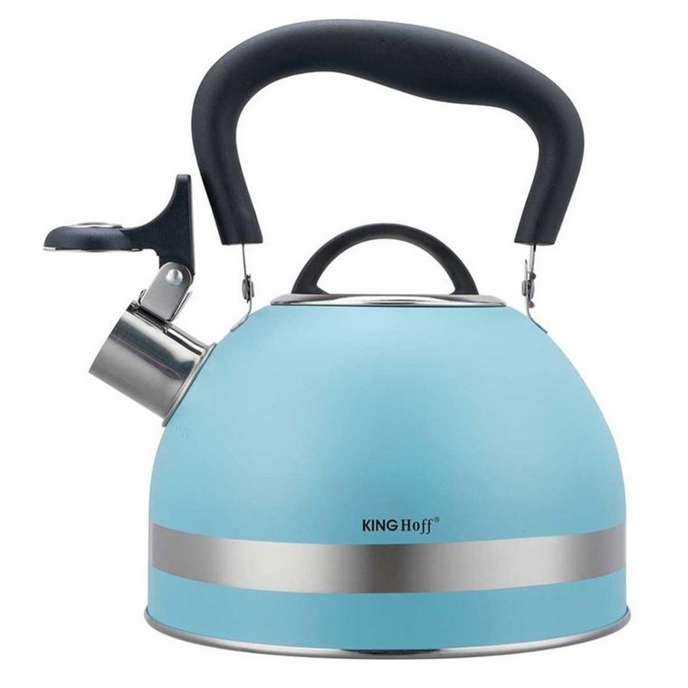 Kinghoff, czajnik z gwizdkiem, niebieski, 1,8l