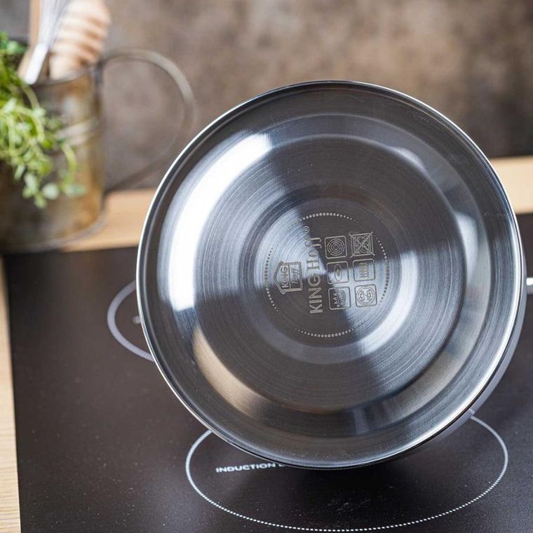 Kinghoff, czajnik z gwizdkiem, srebrny, 2,5l