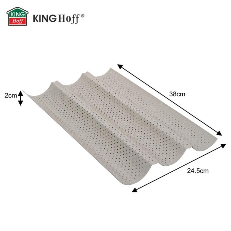 Kinghoff, forma do bagietek, zapiekanek, stalowa, kh-1970