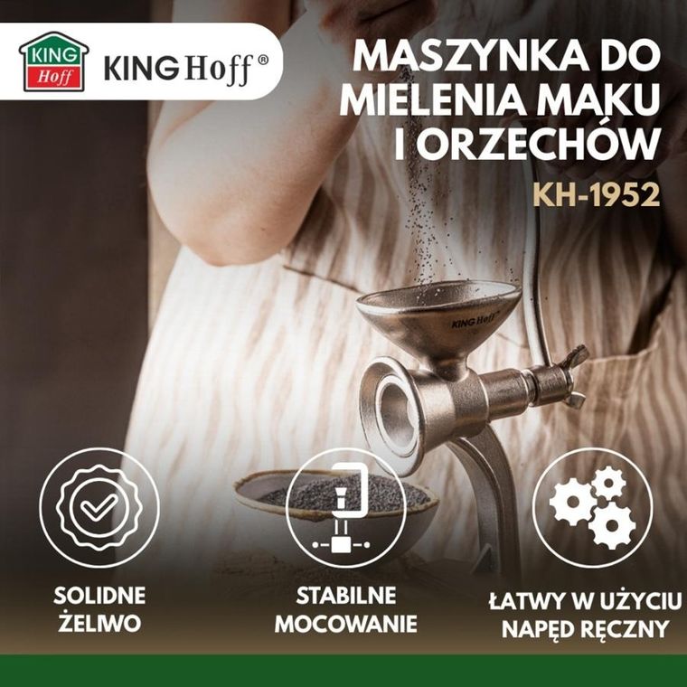 Kinghoff, młynek do mielenia maku, orzechów, KH-1952
