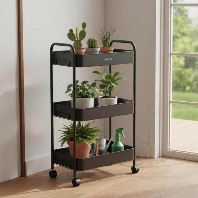 Kinghoff, mobilny barek, regał wielofunkcyjny, kh-1941