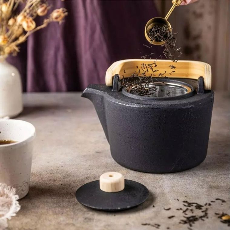 Kinghoff, zaparzacz żeliwny dzbanek z filtrem, 1.3l