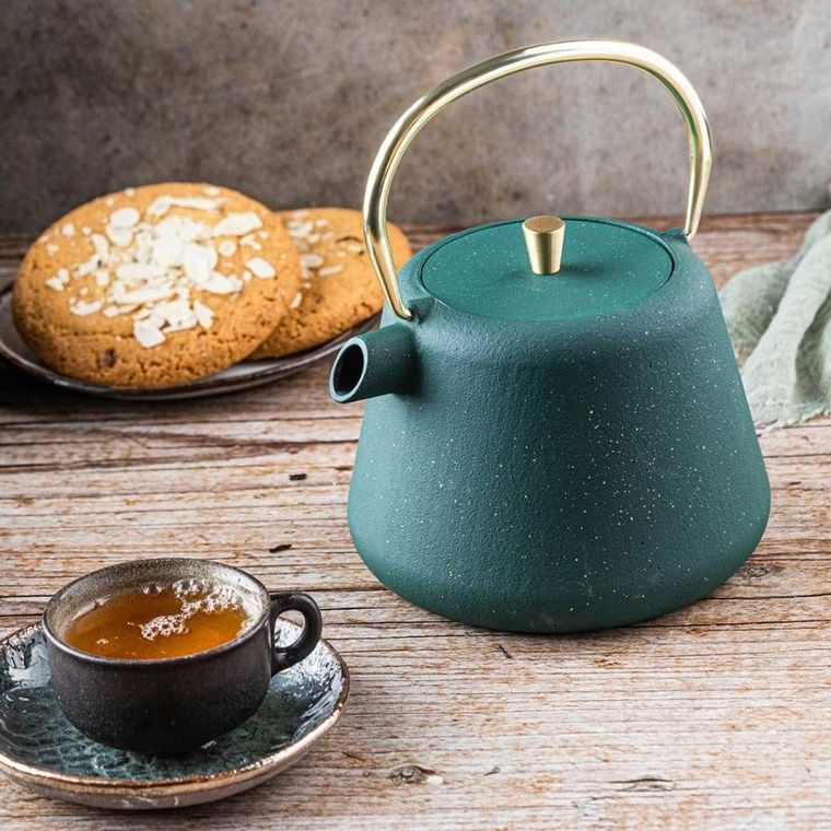 Kinghoff, zaparzacz żeliwny imbryk z filtrem, 1l