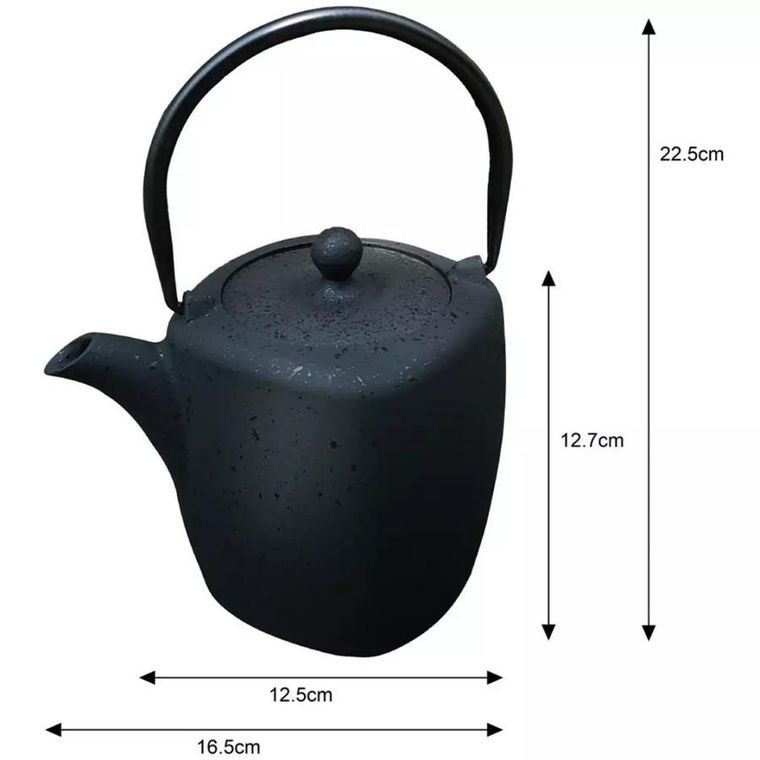 Kinghoff, zaparzacz żeliwny, z filtrem, 900 ml, KH-1818