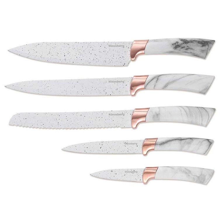 Kinghoff, zestaw noży kuchennych w bloku, 5 szt.