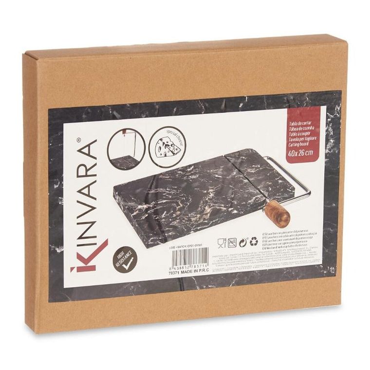 Kinvara, Amo, deska do krojenia sera, marmurowa, gilotyna