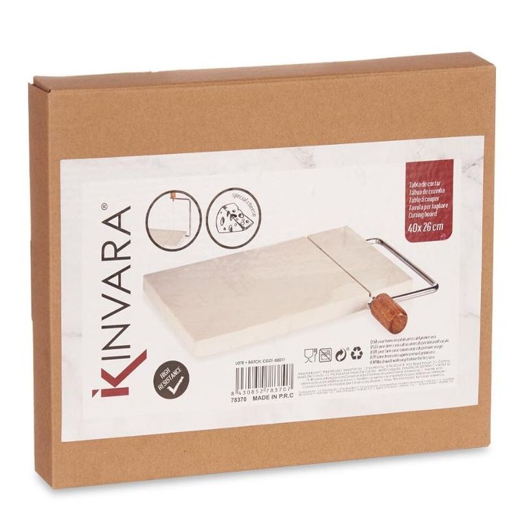 Kinvara, Amo, deska do krojenia sera, marmurowa, gilotyna