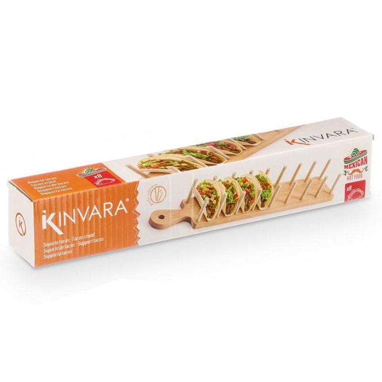 Kinvara, bambusowy stojak na 8 taco mex