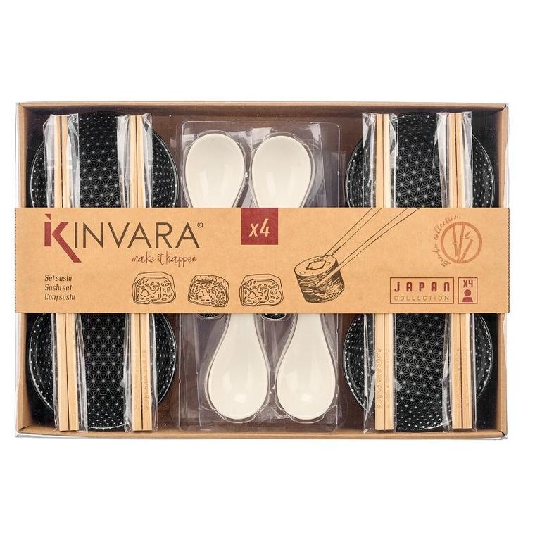 Kinvara, Happlo, zestaw do sushi, miseczka, łyżka i pałeczki