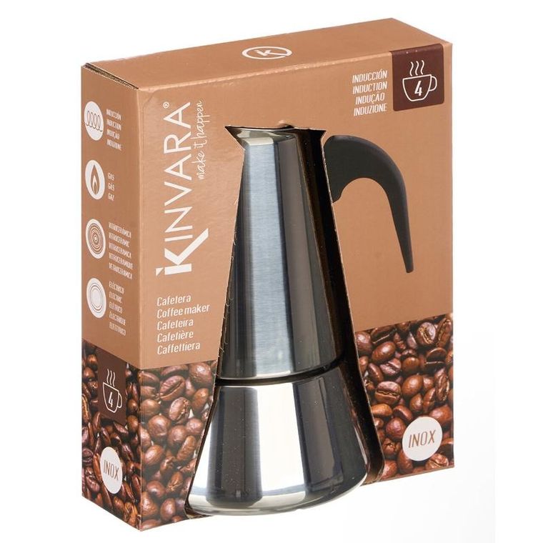 kinvara, kawiarka na indukcję tomy ze stali nierdzewnej