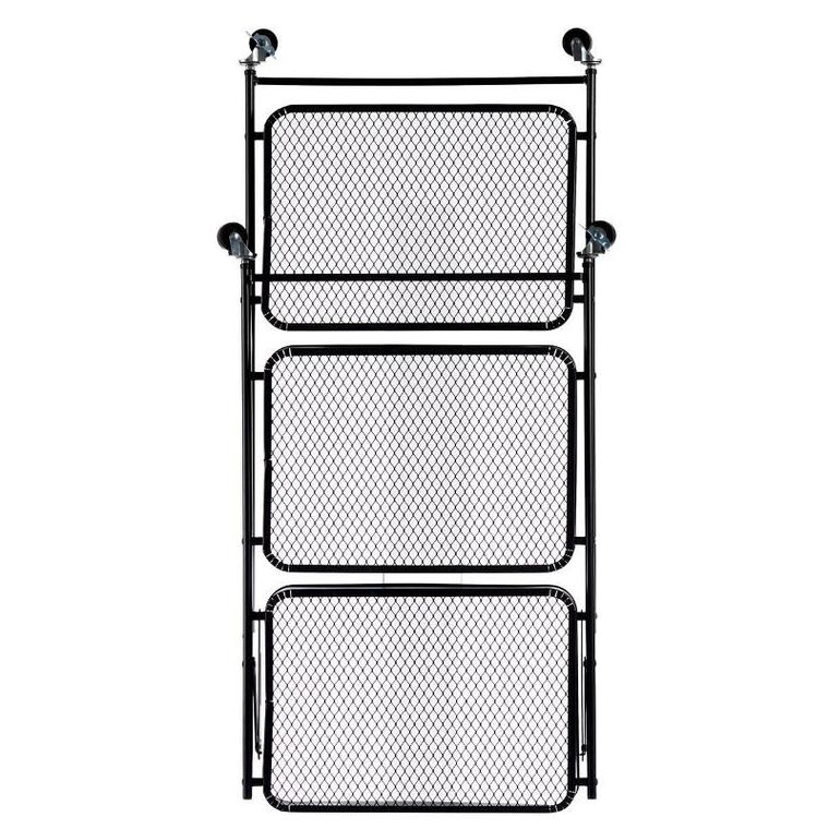 Kinvara, regał na kółkach, składany, 3 poziomy
