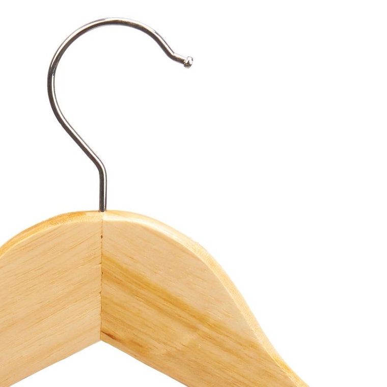 Kipit, Comfy Places, wieszaki drewniane do szafy z metalowymi klamerkami, 2 szt.