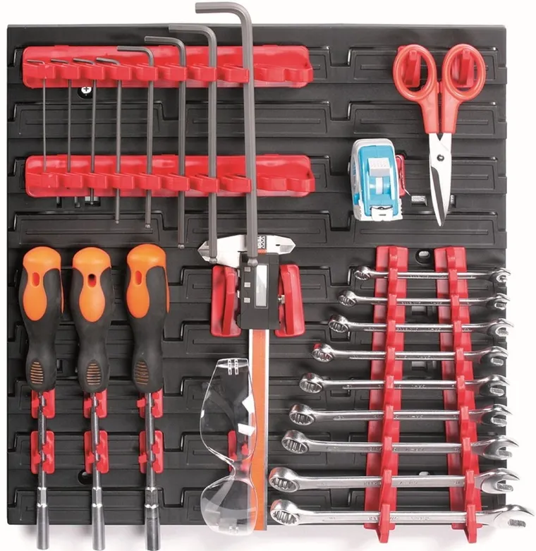 Kistenberg, zestaw wieszaków uchwytów do tablicy warsztatowej, 20 szt.