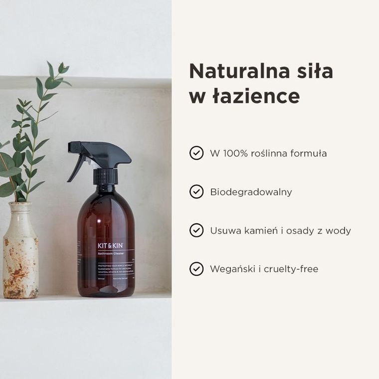 Kit & Kin, naturalny środek do czyszczenia łazienki, o zapachu cytrusów, 500 ml