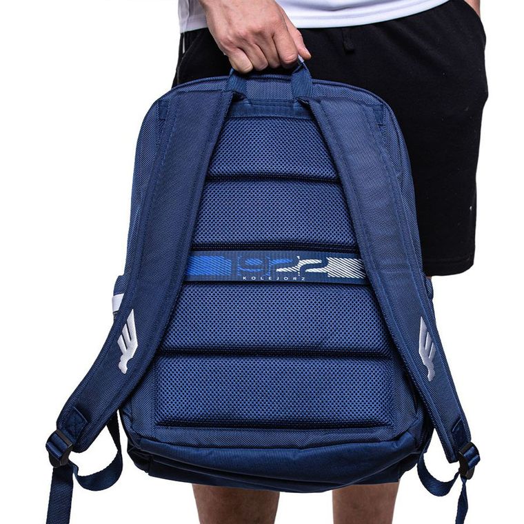 KKS Lech, plecak, 2-komorowy, granatowy, 1922 Skrzydełka BS