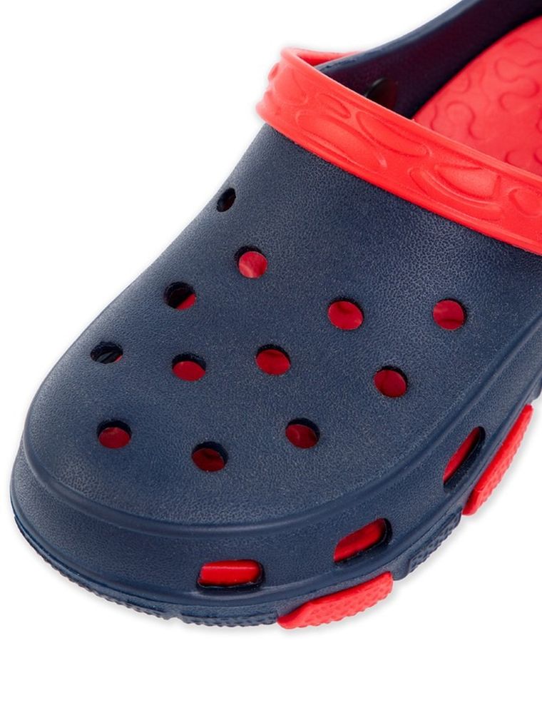 Klapki chłopięce, czerwone, Realpaks Fogo