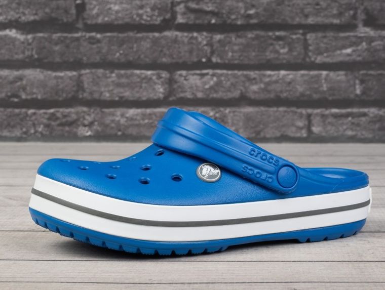 Klapki chłopięce, niebieskie, Crocs Crocband Clog