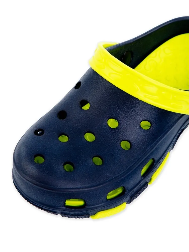 Klapki chłopięce, zielone, Realpaks Fogo